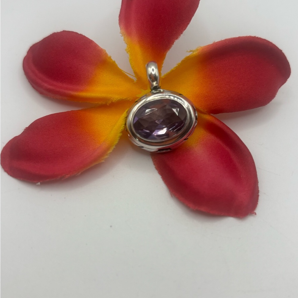 Lori Bonn Sterling Silver Amethyst Pendant - Picture 2 of 7